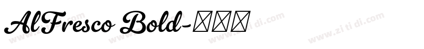 AlFresco Bold字体转换